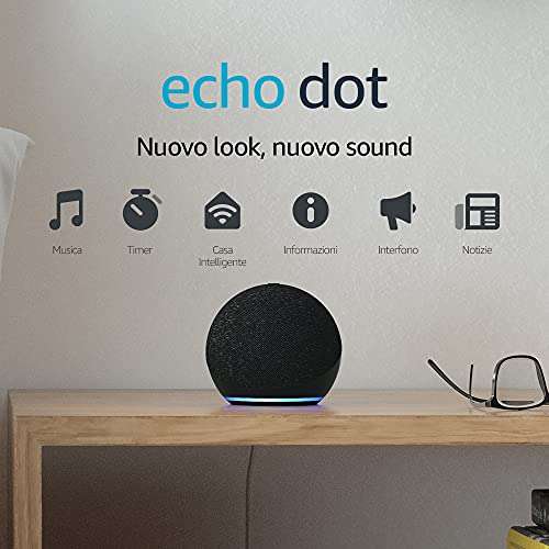Echo Dot (4ª generazione) [Altoparlante intelligente con Alexa]