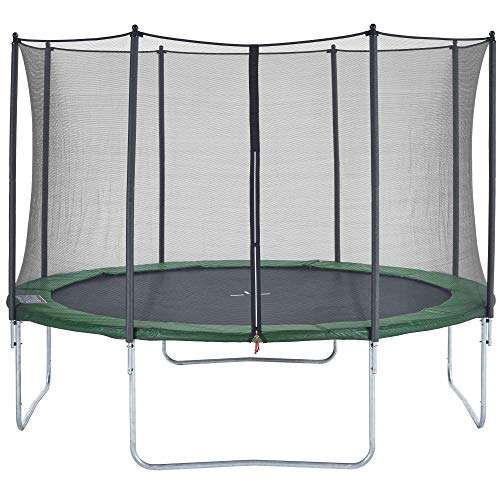CZON SPORTS trampolino [430 cm tappeto elastico con rete di sicurezza]