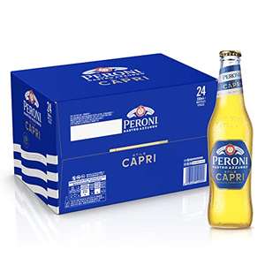 Peroni Nastro Azzurro Stile Capri, Cassa Birra con 24 Bottiglie da 33 cl,