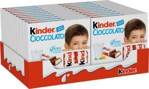 Kinder Cioccolato, Barrette di Cioccolato al Latte, - 20 confezioni da 50 gr, 80 barrette