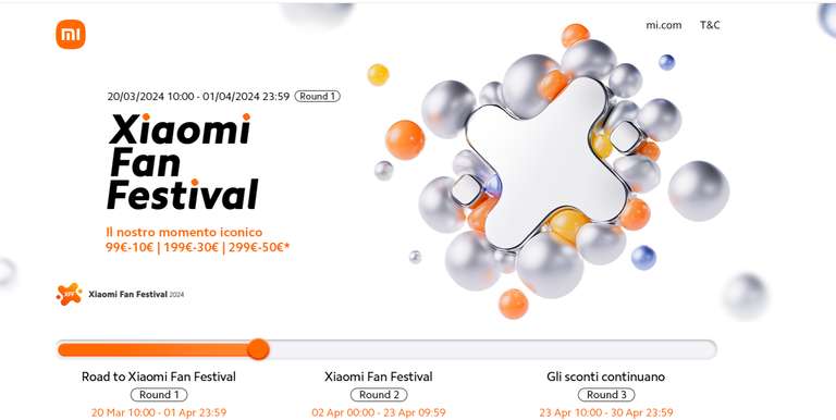 Xiaomi Fan Festival dal 20/03 al 01/04 Accumula coupon ed approfitta delle promozioni