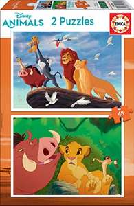 Educa - Rey Leon Lion King 2 Puzzle per Bambini da 48 Pezzi, a Partire da 4 Anni, Multicolore, 18629