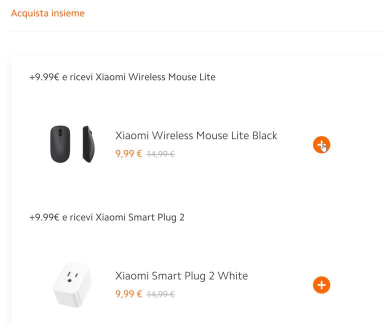 Xiaomi - Aspirapolvere e Lavapavimenti Robot Vacuum E12 + una presa smart / mouse