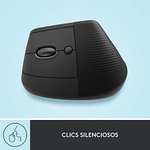 Logitech - Mouse Lift Left ergonomico verticale per mancini [Senza fili, 4 Tasti, Windows / macOS]
