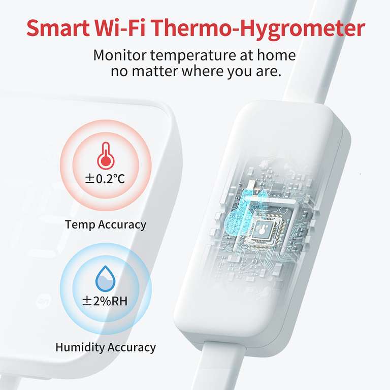 SwitchBot Hub 2 (Termometro di WiFi, Igrometro, Telecomando con IR)