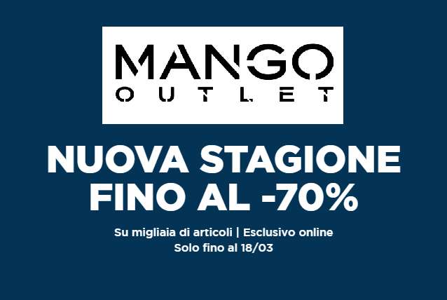 Mango Outlet Saldi di Nuova Stagione fino al 70% di sconto ( come Cardigan Donna 5.9€ invece di 20€)