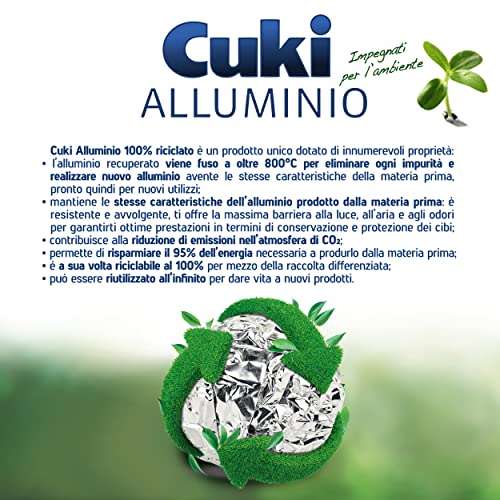 Cuki Alluminio 100% Riciclato 20 Metri [Minimo 3]