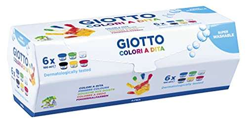 Giotto Colori A Dita - Confezione Da 6 Tempere A Dita »