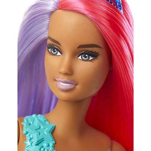 Barbie - Dreamtopia Bambola Sirena con Capelli Rosa e Viola