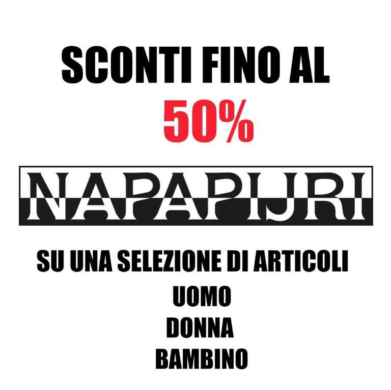 Napapijri - Sconti fino al 50% + 10% iscrivendosi alla newsletter