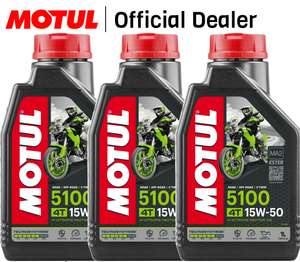 Motul - Olio Moto 5100 15W-50 Technosynthese 4 tempi - MOTUL 104080 [3LT]