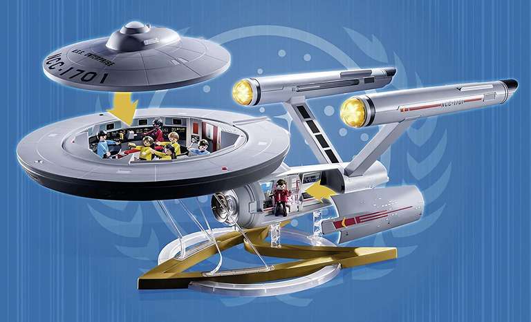 Playmobil - Star Trek U.S.S. Enterprise [Effetti luminosi e sonori, con dialoghi originali, Bluetooth]