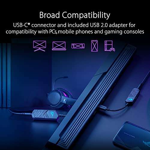 Asus ROG Clavis DAC Gaming USB-C [3.5 mm con Microfono]