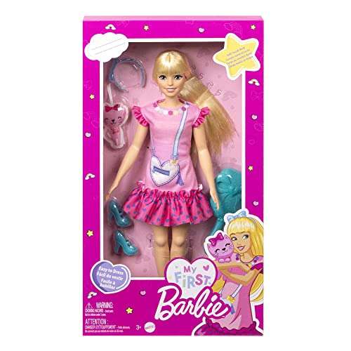 Barbie - La Mia Prima Barbie [Accessori, bambola alta 34 cm + cucciolo]