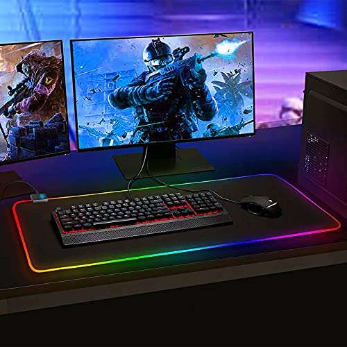 Tappetino Mouse Gaming RGB - [PC, Extra Grande 800x300mmx40mm]