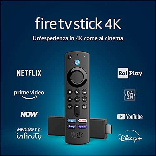 Fire Stick 4K [Spedito da Amazon, con Alexa, comandi TV]
