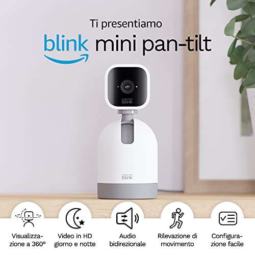 Blink Mini Pan-Tilt Camera [2 Colorazioni]