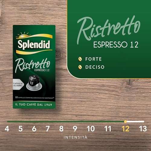 Splendid - Caffè Macinato Gusto Espresso - Miscela per Macchina Caffè  Espresso - 12 Confezioni - Pacco da 250 gr