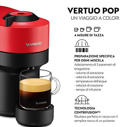 Nespresso Vertuo Pop XN9205K, Macchina caffè di Krups