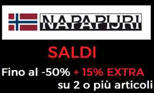 Napapijri - Sconti fino al 50% + 15% Extra sconto acquistano 2 prodotti (o+)