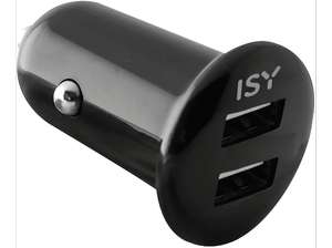 ISY - Caricabatterie Auto con 2 USB
