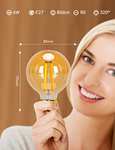 Aigostar Lampada LED Smart Vintage [6W, 806 LM, Regolabile da 2700K a 6500K, E27, WiFi, Alexa e Google]