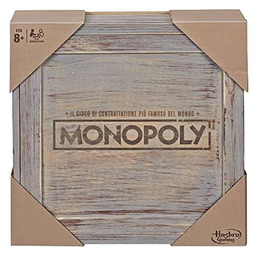 Hasbro Monopoly Serie Rustica [Gioco in scatola in Legno]