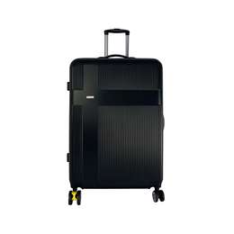 Carrefour Trolley grande in ABS nero, mis. 80x55x30 cm, 4 ruote