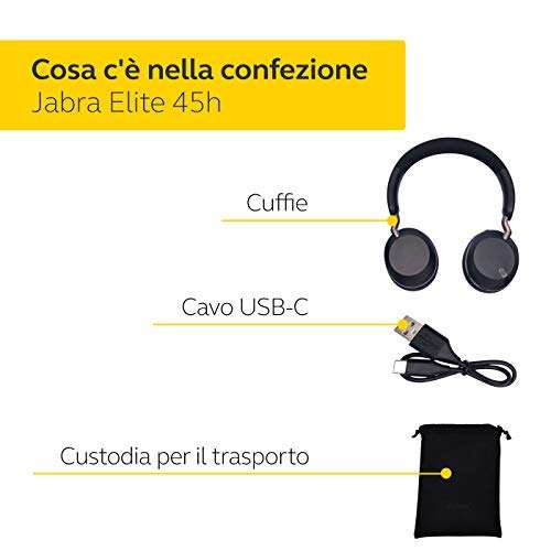 Jabra Elite 45h - Cuffie wireless on-ear