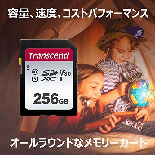 Transcend TS256GSDC300S-E Scheda di Memoria SDHC da 256 GB