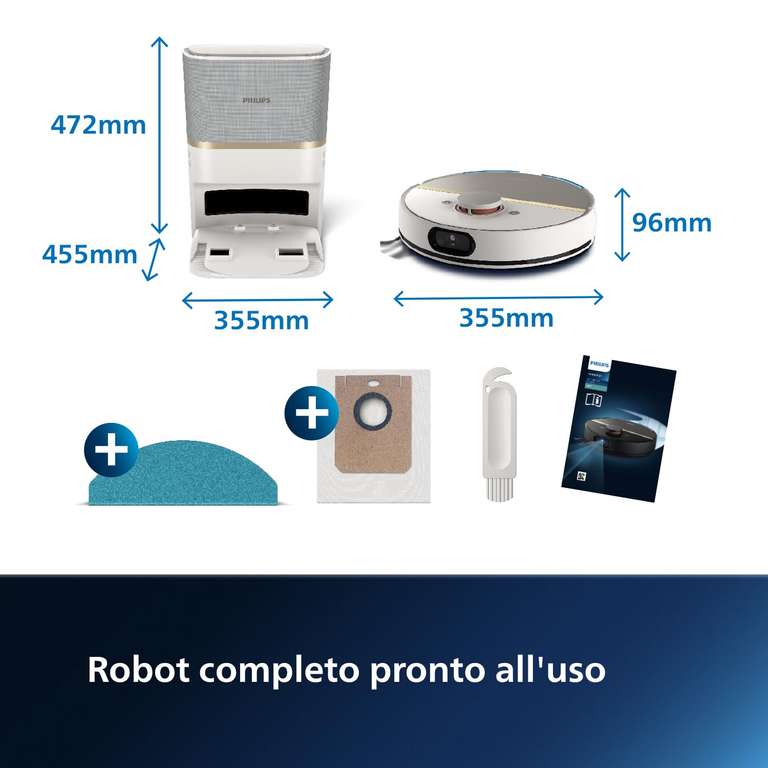 Philips HomeRun Serie 7000 modello XU7100/02 [5000Pa, Wifi] Robot 2 in 1