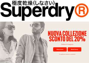 SUPERDRY Nuova collezione Sconto del 20% Online e in negozio!