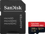 256GB Memory Card SanDisk Extreme PRO microSDXC + Adapter & RescuePRO Deluxe [200 MB/s, U3]