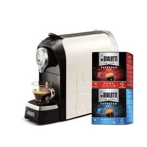 Bialetti - Bundle Macchina da caffè Super + 32 capsule