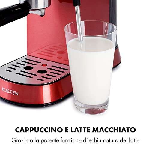 KLARSTEIN Futura Macchina per Caffè Espresso [1450W, 20 bar]
