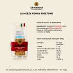 12 confezioni da 500 gr - Armando, La Mezza Penna Rigata