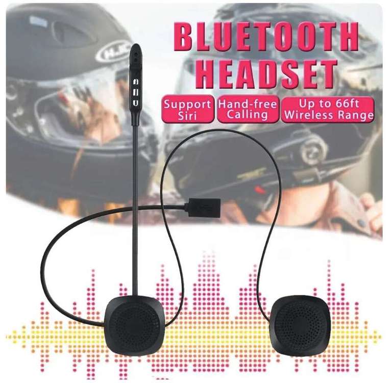 Set Auricolari stereo Bluetooth V5.0 | Per Casco da Moto