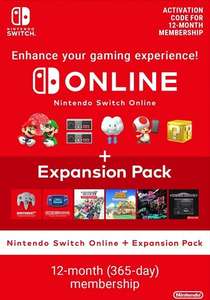[Nintendo] Iscrizione Online 12 mesi + Expansion Pack