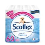 Scottex Carta Igienica Pulito Completo Salvaspazio, Confezione da 60 Rotoli Maxi (12x5)
