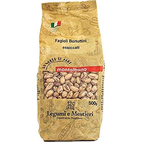 MONTALBANO Fagioli Borlottini Italiani secchi - 6 Buste - 3 kg