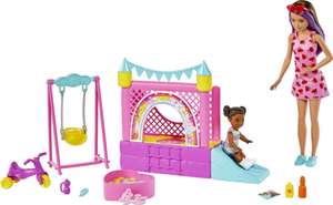 Barbie Skipper Babysitter Playset | Casetta Gonfiabile con Bambole e Accessori