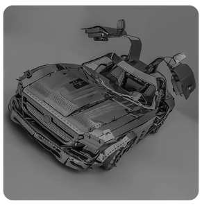 Kit di Costruzione Auto Sportiva 3D in Metallo - Puzzle Fai da Te per Adulti (prezzo nuovi account a 2,98€)