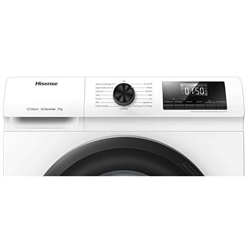 Hisense WFQP9014EVM - Lavatrice a Carica Frontale [9 Kg, 1200 rpm, LED]