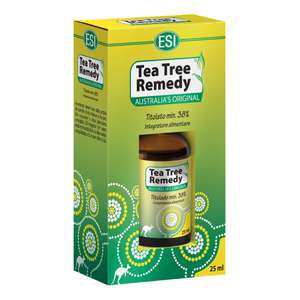 ESI Tea Tree Remedy Oil, Olio Biologico 25 ml - Supporto Naturale alle Vie Respiratorie