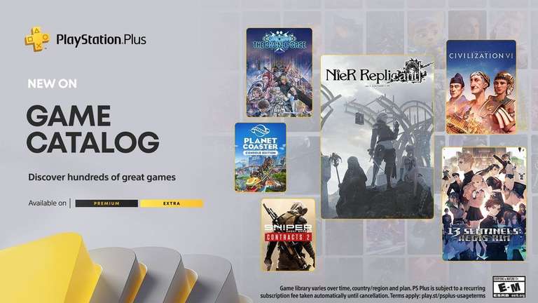 PlayStation Plus Extra/Premium (settembre) - NieR Replicant, Civilization VI, Unpacking e tanti altri (PS4, PS5)