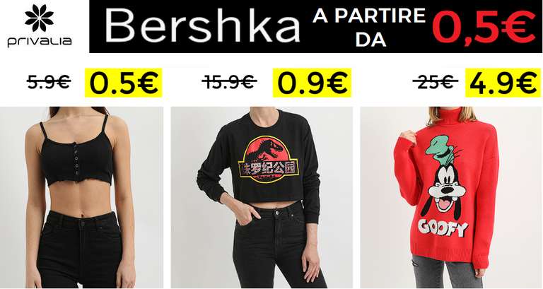 Bershka - Mini prezzi a partire da 0,5€ [Donna e Bambina]