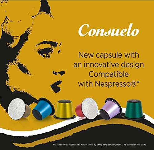 Consuelo - Capsule di caffè espresso compatibili Nespresso, Brasile [100 capsule, 5 confezioni da 20]