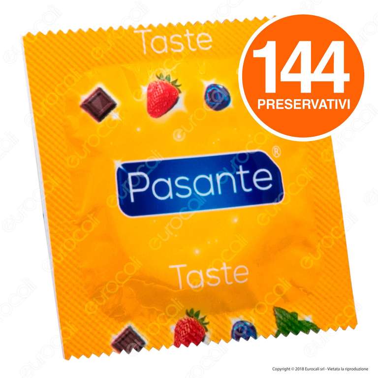 144 Preservativi Pasante Taste [Profilattici alla Menta in Lattice]