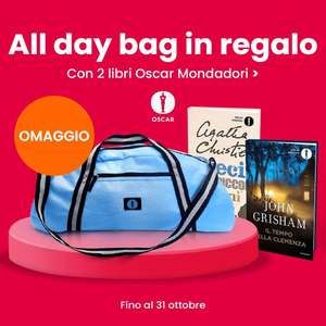 OSCAR Mondadori - Acquista 2 libri e ricevi una Borsa in regalo All day Bag!